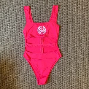 Bassnectar pink bodysuit